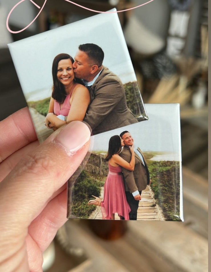 Kit - 24 Bottons 5x5cm ímã de Geladeira -  Personalizado Com Sua Foto