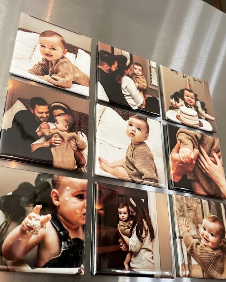 Kit - 18 Bottons 5x5cm ímã de Geladeira -  Personalizado Com Sua Foto